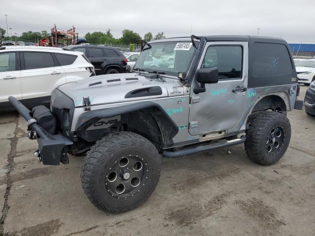 1C4AJWBG5EL210792 - 2014 JEEP WRANGLER SAHARA GRAY photo 1