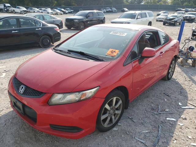 2HGFG3B50DH529046 - 2013 HONDA CIVIC LX RED photo 2