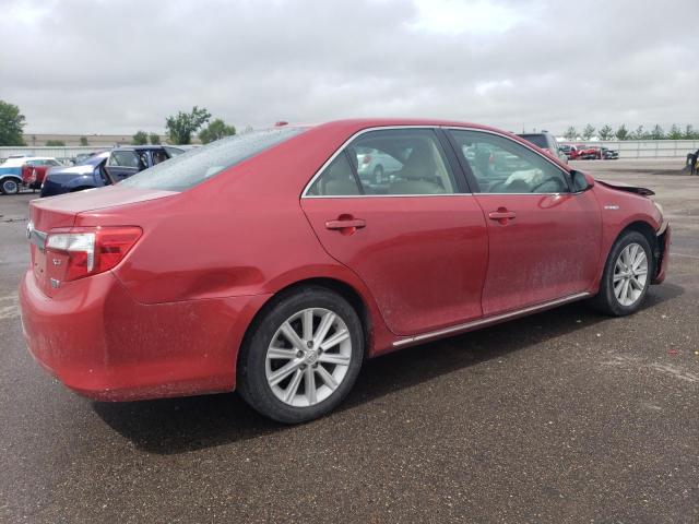 4T1BD1FK8EU123505 - 2014 TOYOTA CAMRY HYBRID RED photo 3