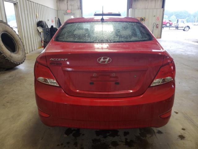KMHCT4AE8HU248664 - 2017 HYUNDAI ACCENT SE RED photo 6