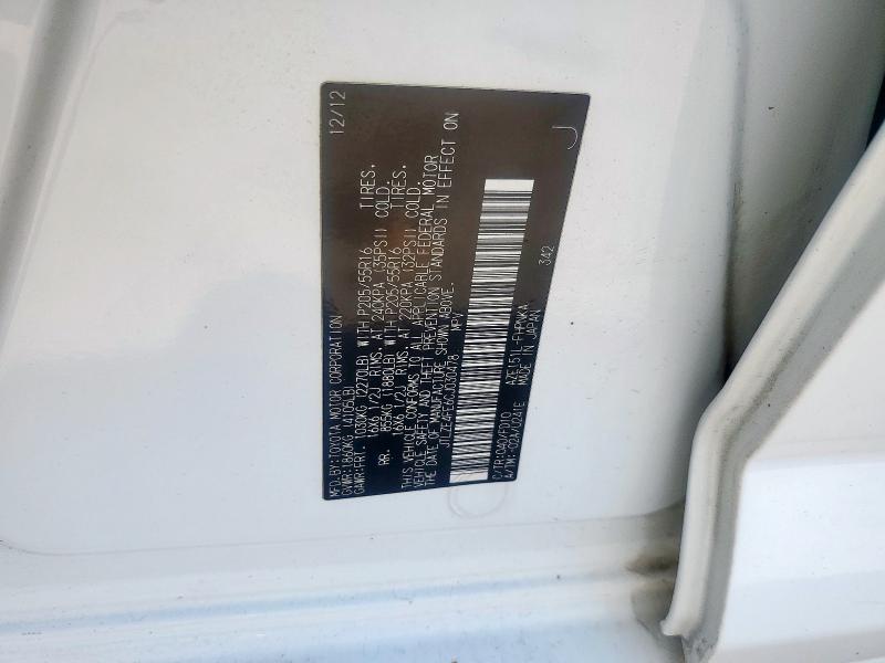 JTLZE4FE6CJ030478 - 2012 TOYOTA SCION XB WHITE photo 12