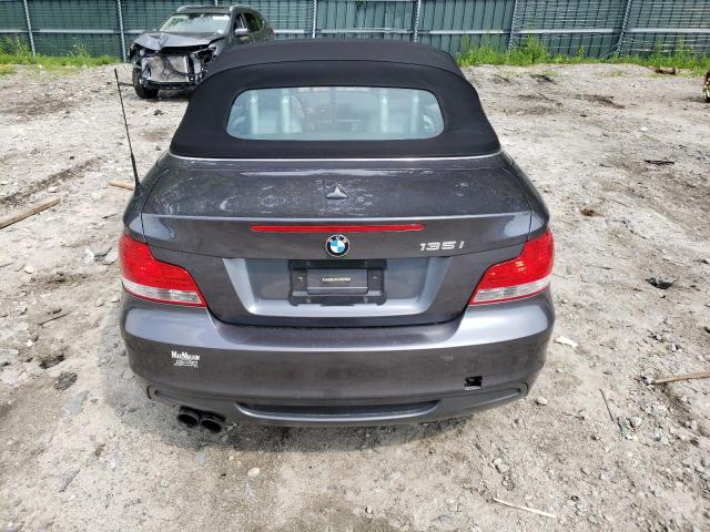 WBAUN93588VF55095 - 2008 BMW 135 I GRAY photo 6