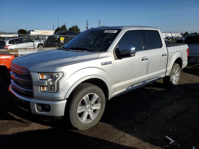 1FTEW1EG4FFB48075 - 2015 FORD F150 SUPERCREW SILVER photo 1