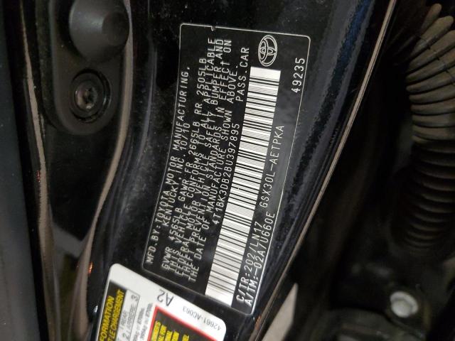 4T1BK3DB2BU397895 - 2011 TOYOTA AVALON BASE BLACK photo 13