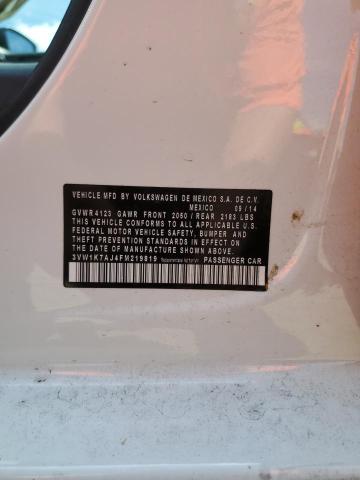 3VW1K7AJ4FM219819 - 2015 VOLKSWAGEN JETTA BASE 白色 照片 13