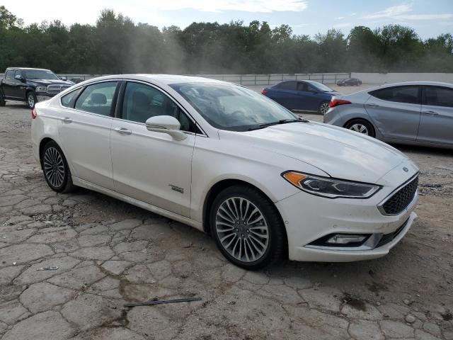 3FA6P0SUXHR105619 - 2017 FORD FUSION TITANIUM PHEV WHITE photo 4