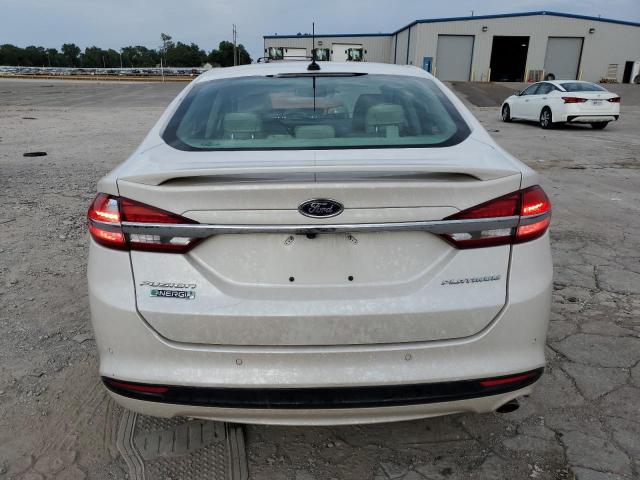 3FA6P0SUXHR105619 - 2017 FORD FUSION TITANIUM PHEV WHITE photo 6