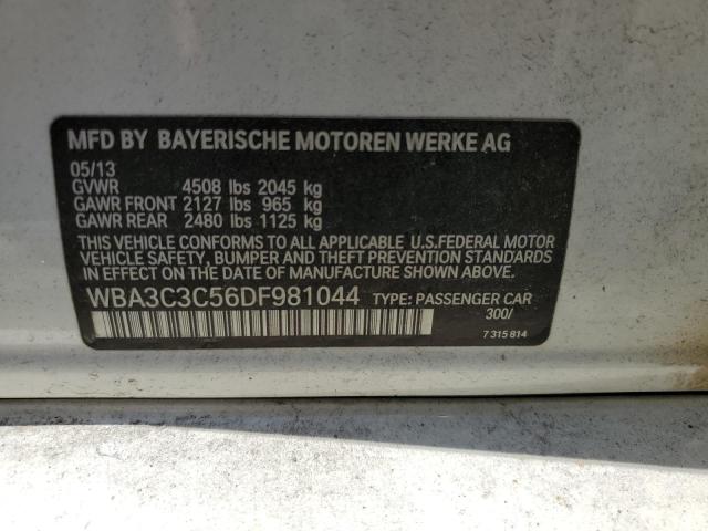 WBA3C3C56DF981044 - 2013 BMW 320 I XDRIVE WHITE photo 12