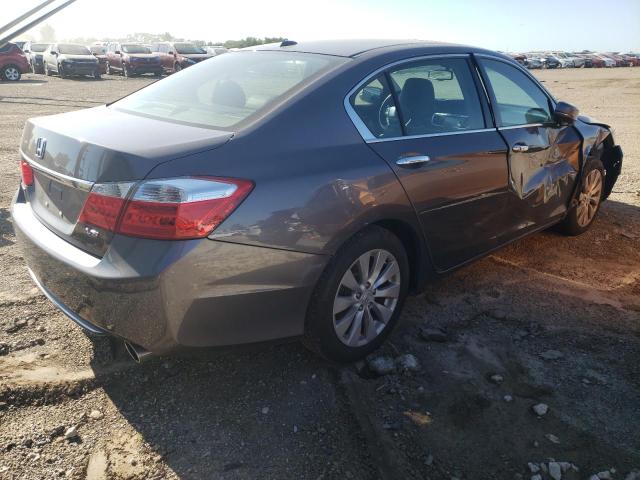 1HGCR3F80EA002707 - 2014 HONDA ACCORD EXL GRAY photo 3