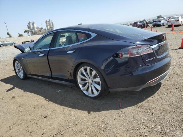 5YJSA1H15EFP34408 - 2014 TESLA MODEL S BLUE photo 2