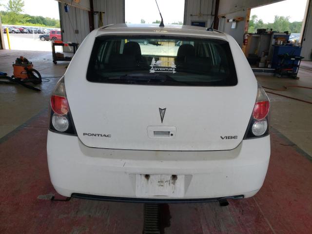 5Y2SP67099Z436853 - 2009 PONTIAC VIBE WHITE photo 6