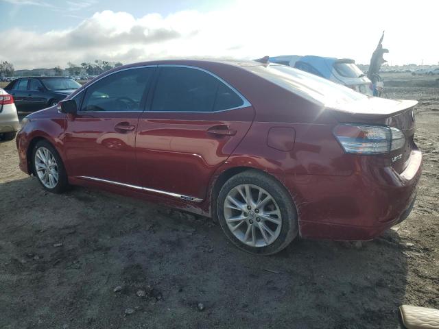 JTHBB1BA2A2029390 - 2010 LEXUS HS 250H RED photo 2