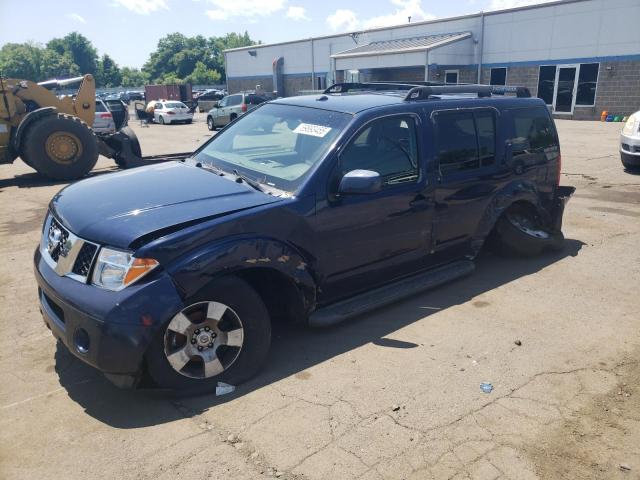 5N1AR18W56C651586 - 2006 NISSAN PATHFINDER LE BLUE photo 1