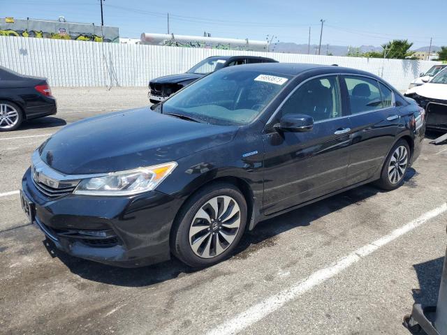 JHMCR6F5XHC009015 - 2017 HONDA ACCORD HYBRID EXL BLACK photo 1