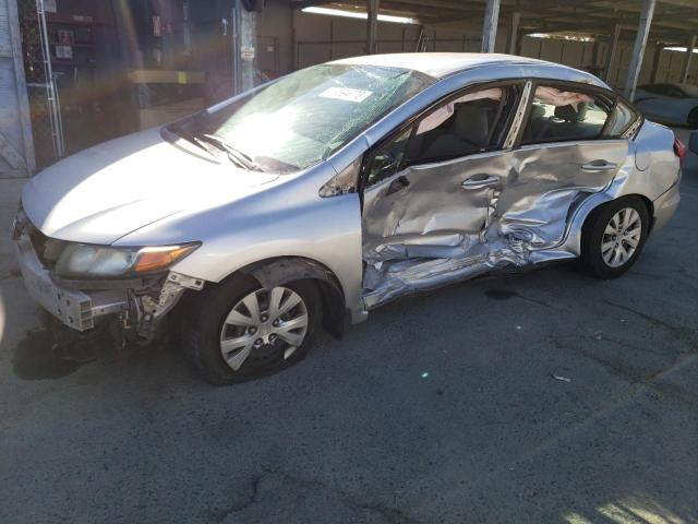 19XFB2F50CE359699 - 2012 HONDA CIVIC LX SILVER photo 1