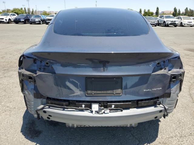 5YJ3E1EB2NF319634 - 2022 TESLA MODEL 3 Gris photo 6