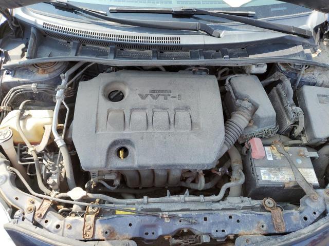 2T1BU4EE6CC879698 - 2012 TOYOTA COROLLA BASE BLUE photo 11
