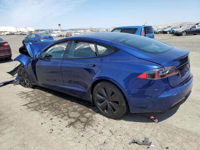 5YJSA1E56MF429618 - 2021 TESLA MODEL S BLUE photo 2