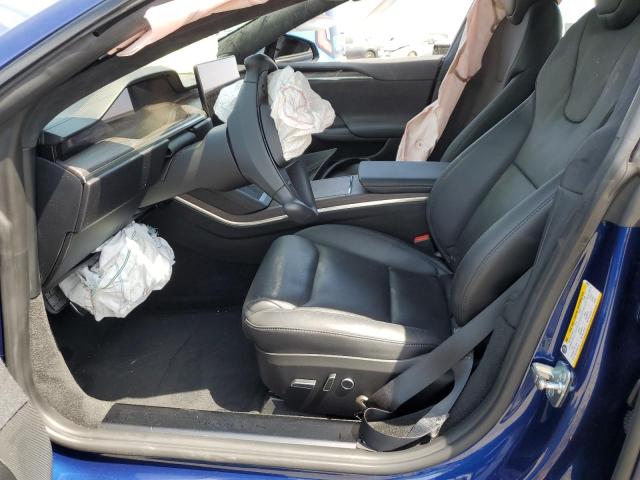 5YJSA1E56MF429618 - 2021 TESLA MODEL S 蓝色 照片 7