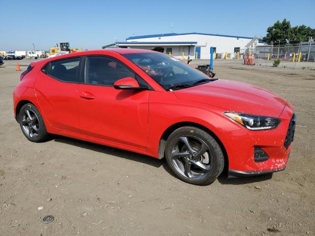 KMHTG6AF8KU019465 - 2019 HYUNDAI VELOSTER BASE RED photo 4