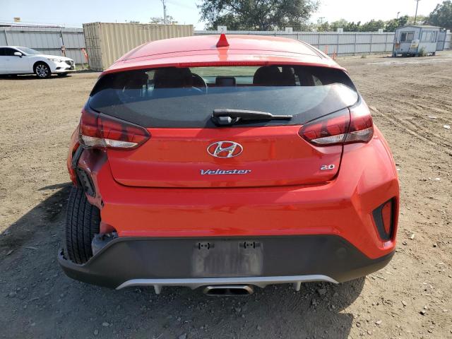 KMHTG6AF8KU019465 - 2019 HYUNDAI VELOSTER BASE RED photo 6