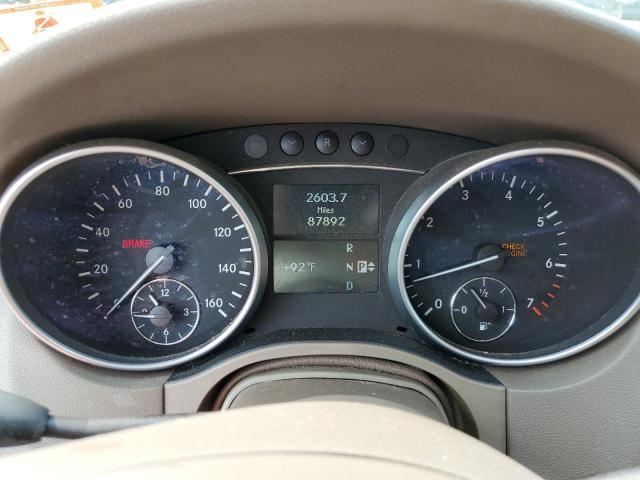 4JGBB8GB6BA675031 - 2011 MERCEDES-BENZ ML 350 4MATIC BLACK photo 9