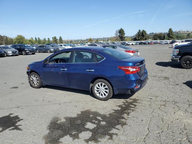 3N1AB7AP9KY334946 - 2019 NISSAN SENTRA S BLUE photo 2