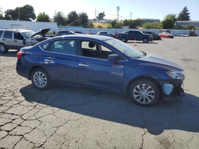 3N1AB7AP9KY334946 - 2019 NISSAN SENTRA S BLUE photo 4