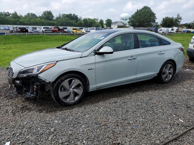 KMHE34L19GA027643 - 2016 HYUNDAI SONATA HYBRID GRAY photo 1