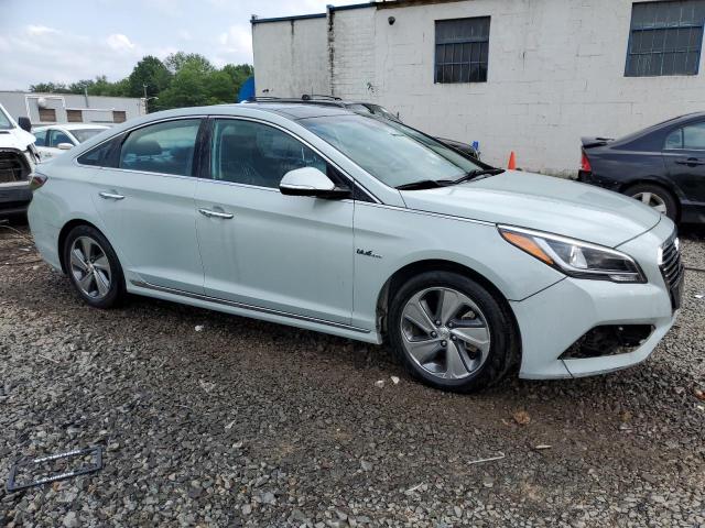 KMHE34L19GA027643 - 2016 HYUNDAI SONATA HYBRID GRAY photo 4