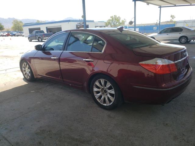 KMHGC46E49U039319 - 2009 HYUNDAI GENESIS 3.8L MAROON photo 2