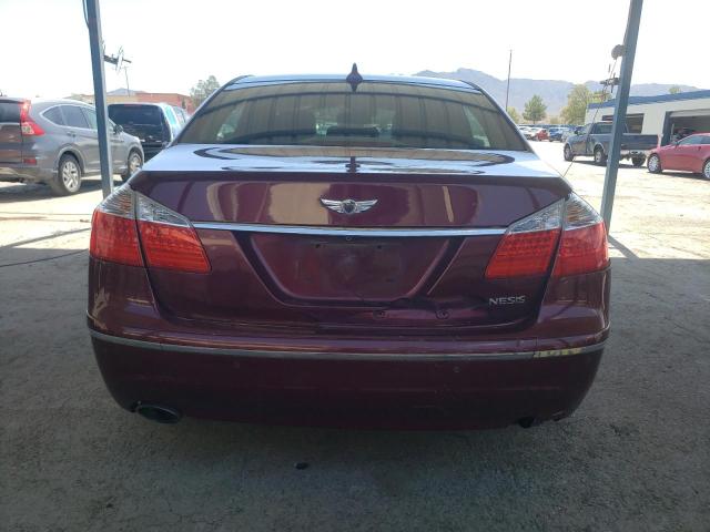 KMHGC46E49U039319 - 2009 HYUNDAI GENESIS 3.8L MAROON photo 6