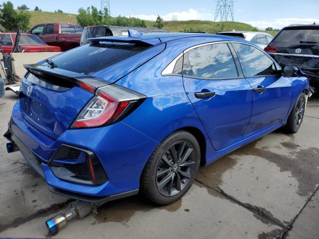 SHHFK7H80LU212926 - 2020 HONDA CIVIC EXL BLUE photo 3