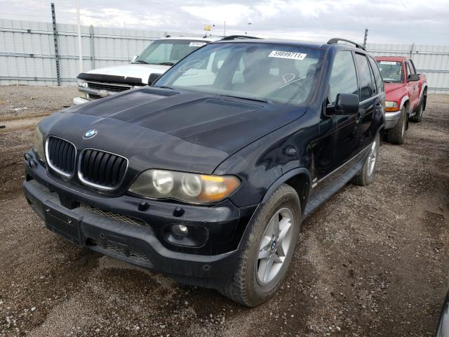 5UXFB53575LV14358 - 2005 BMW X5 4.4I BLACK photo 2