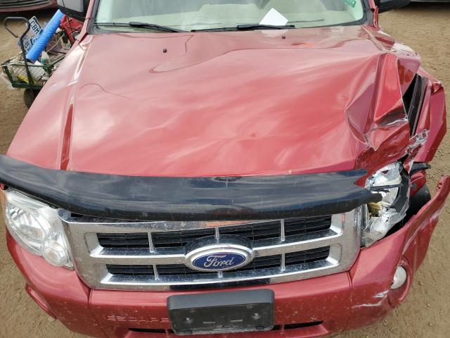 1FMCU0DG4CKA49442 - 2012 FORD ESCAPE XLT RED photo 12