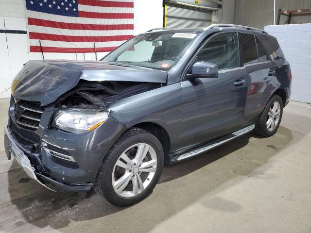 4JGDA5HB5EA348214 - 2014 MERCEDES-BENZ ML 350 4MATIC GRAY photo 1