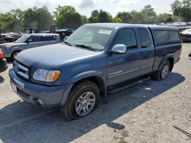 5TBRT34174S445916 - 2004 TOYOTA TUNDRA ACCESS CAB SR5 BLUE photo 1