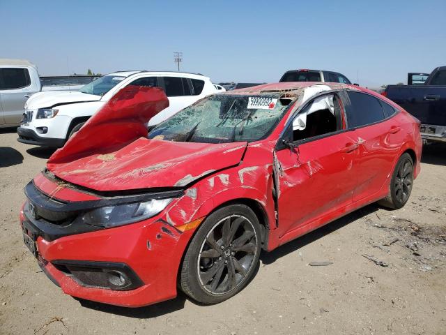 2HGFC2F81LH569841 - 2020 HONDA CIVIC SPOR RED photo 2