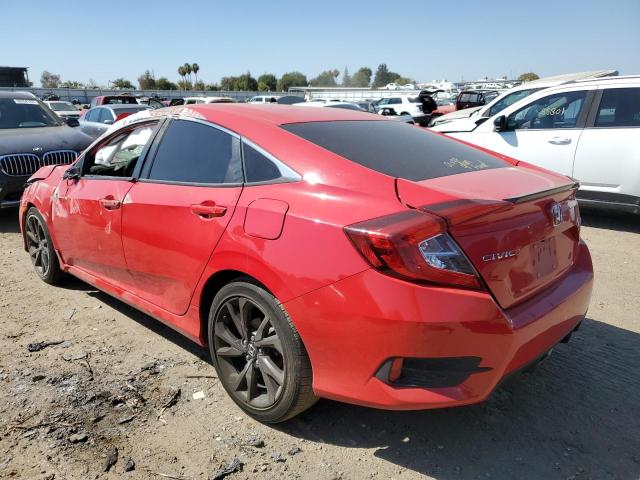 2HGFC2F81LH569841 - 2020 HONDA CIVIC SPOR RED photo 3