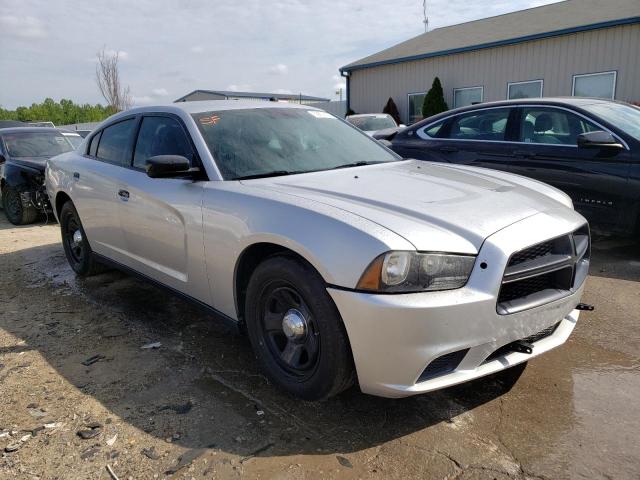 2C3CDXAT3DH717677 - 2013 DODGE CHARGER POLICE SILVER photo 4