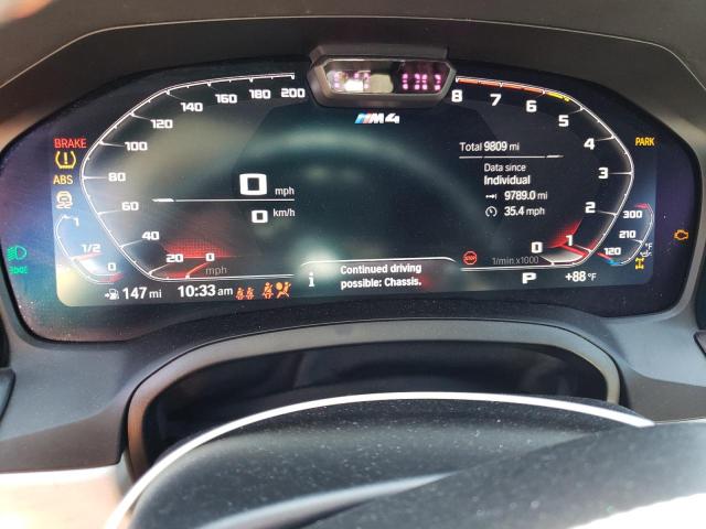 WBS33BA07NCJ24246 - 2022 BMW M4 COMPETITION GRAY photo 9