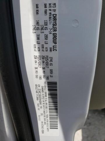 2C4RC1BGXER446040 - 2014 CHRYSLER TOWN & COU TOURING WHITE photo 13