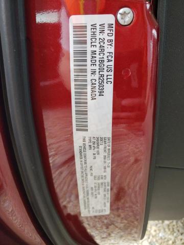 2C4RC1BG0LR250394 - 2020 CHRYSLER PACIFICA TOURING L მუქწითელი ფოტო 13