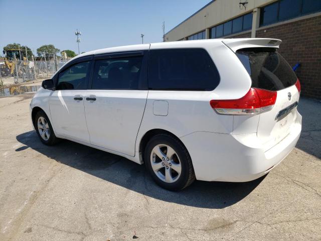 5TDKA3DC9CS011267 - 2012 TOYOTA SIENNA BASE WHITE photo 2