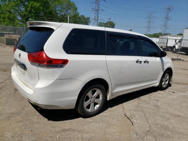 5TDKA3DC9CS011267 - 2012 TOYOTA SIENNA BASE WHITE photo 3