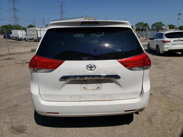 5TDKA3DC9CS011267 - 2012 TOYOTA SIENNA BASE WHITE photo 6