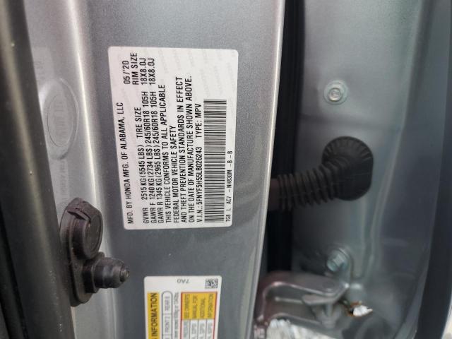5FNYF5H55LB026243 - 2020 HONDA PILOT EXL SILVER photo 13