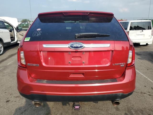 2FMDK4KC0BBA75109 - 2011 FORD EDGE LIMITED RED photo 6