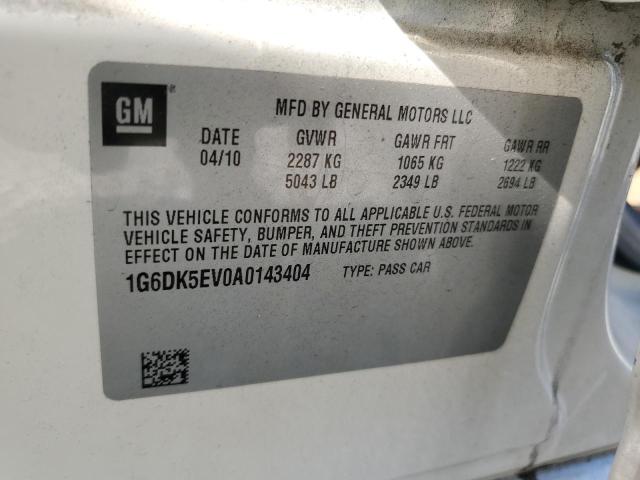 1G6DK5EV0A0143404 - 2010 CADILLAC CTS PERFORMANCE COLLECTION Белый фото 13