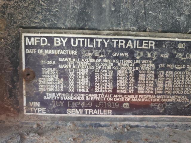 1UYFS2459J5191901 - 2018 UTILITY SEMI TRLR შავი ფოტო 10
